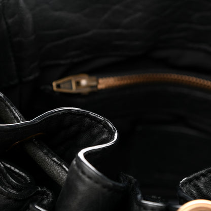 Alexander Wang Pebbled Lambskin Diego Bucket Bag Black Antique Brass Hardware 11 of 13