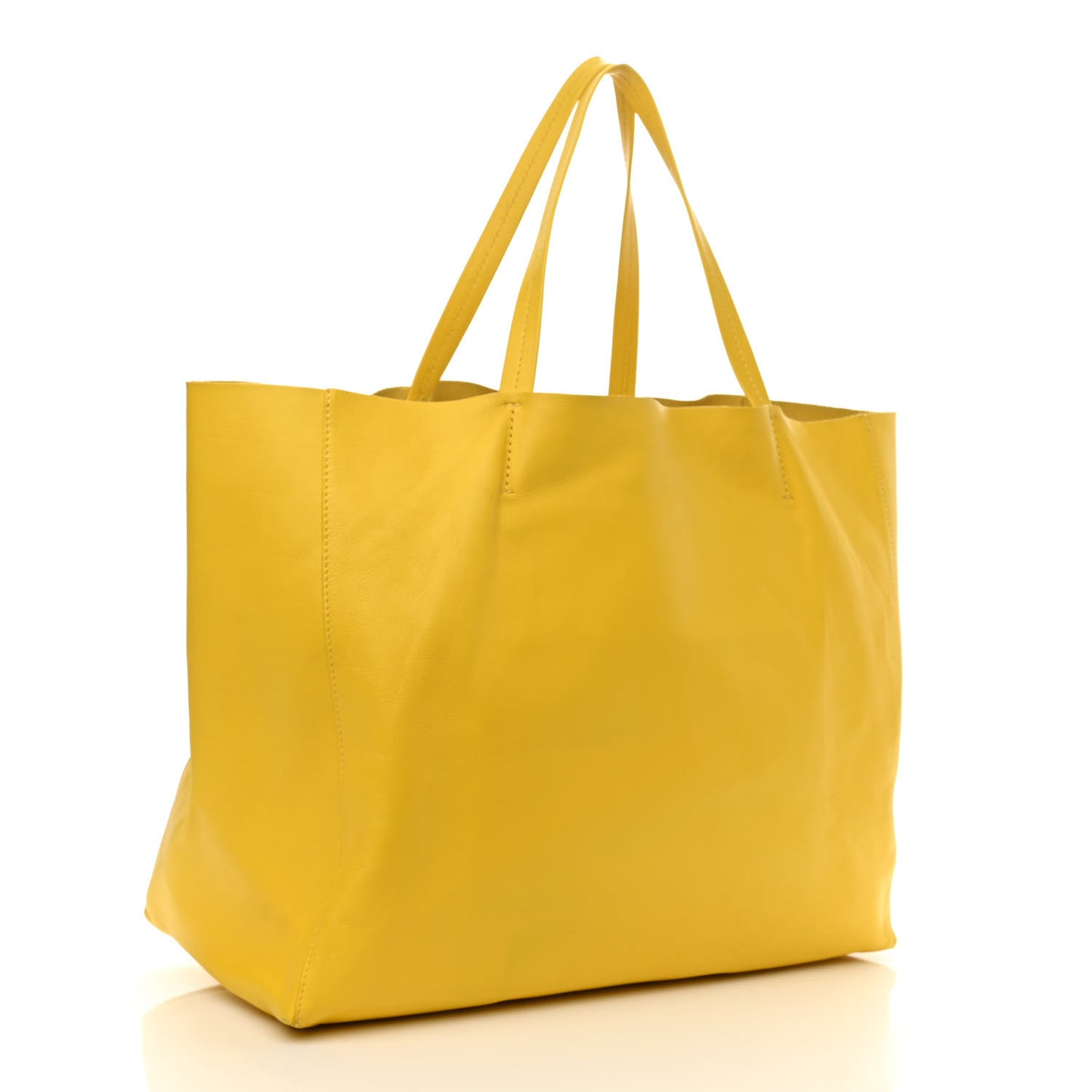 Lambskin Horizontal Cabas Sun Yellow