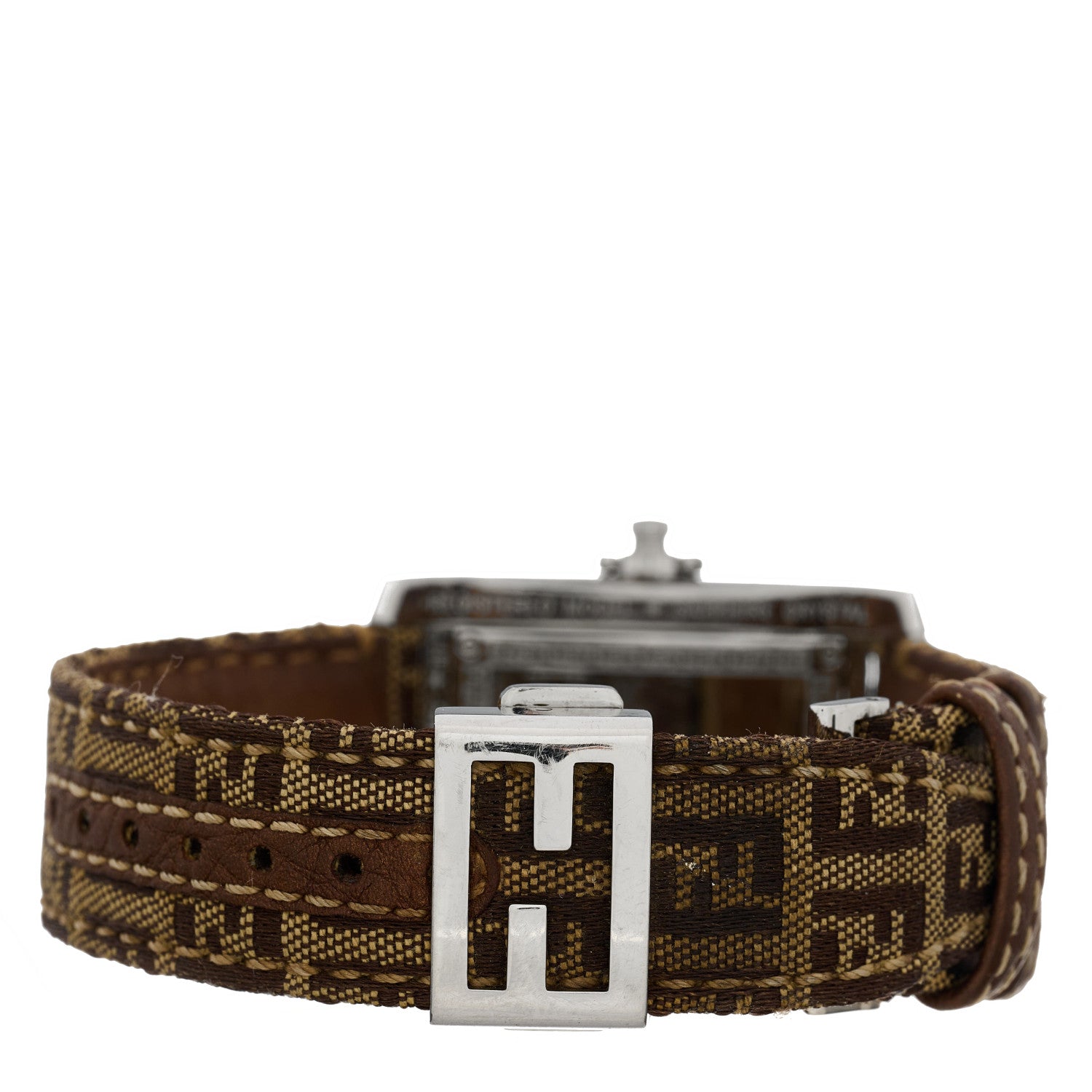 Fendi Stainless Steel Canvas Diamond 22mm Orologi Quartz Watch 3 of 4