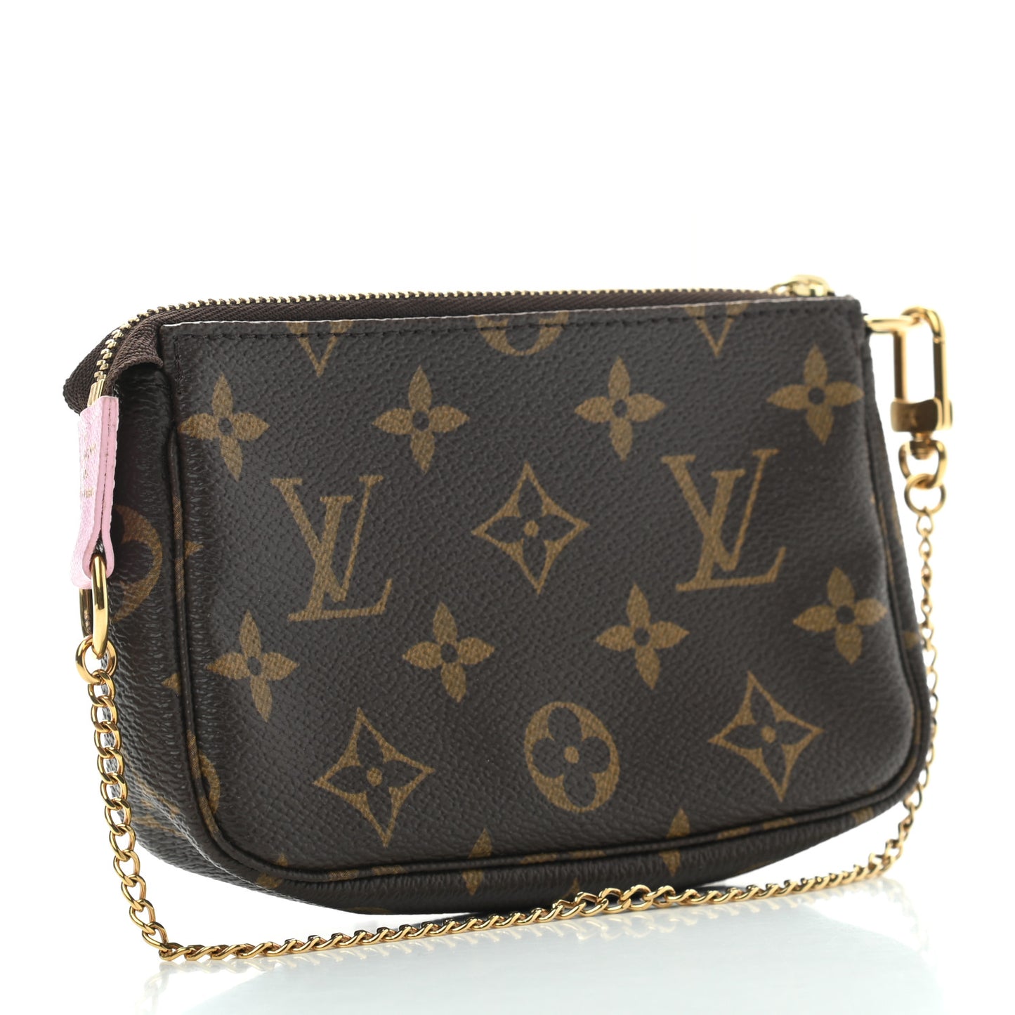 Monogram 2016 Christmas Animation Mini Pochette Accessories Rose Ballerine