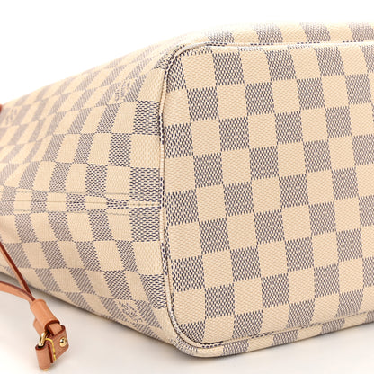 Louis Vuitton Damier Azur Neo Neverfull MM Rose Ballerine 10 of 13