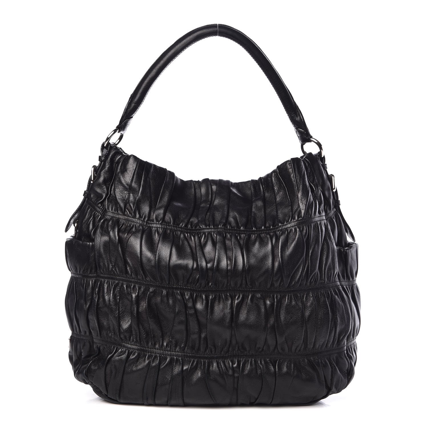 Prada Nappa Gaufre Hobo Black 1 of 10