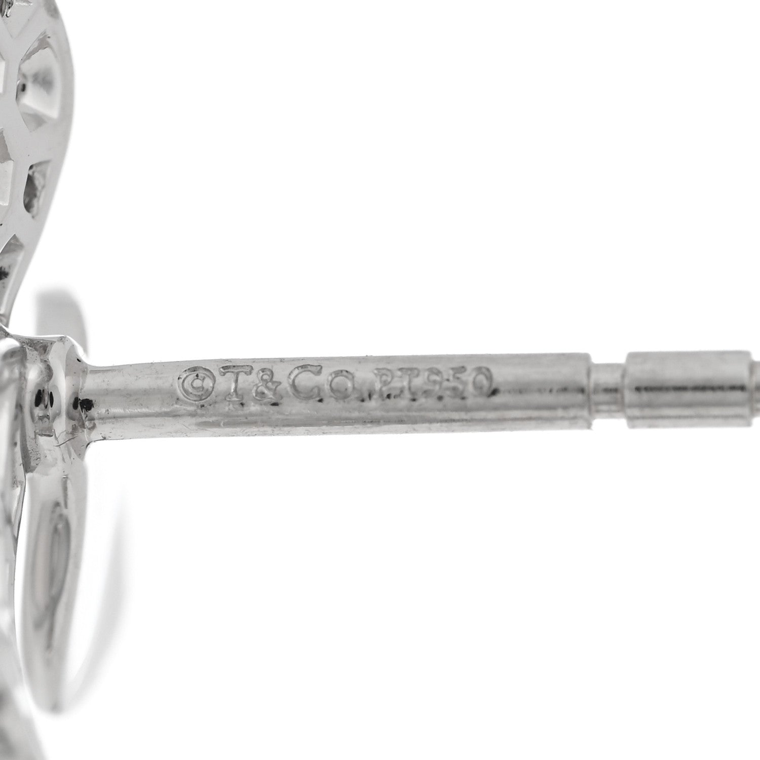 Tiffany Platinum Diamond Paper Flowers Earrings 4 of 5