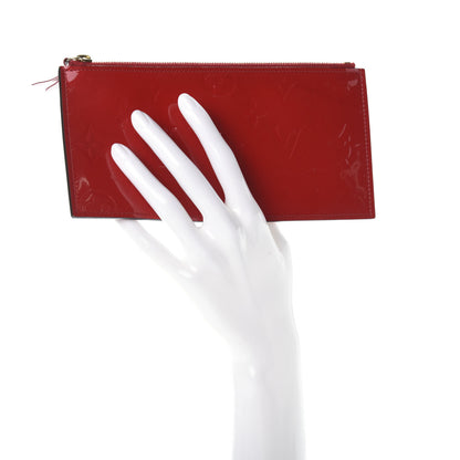 Louis Vuitton Vernis Felicie Chain Wallet Zippered Insert Cherry 2 of 7