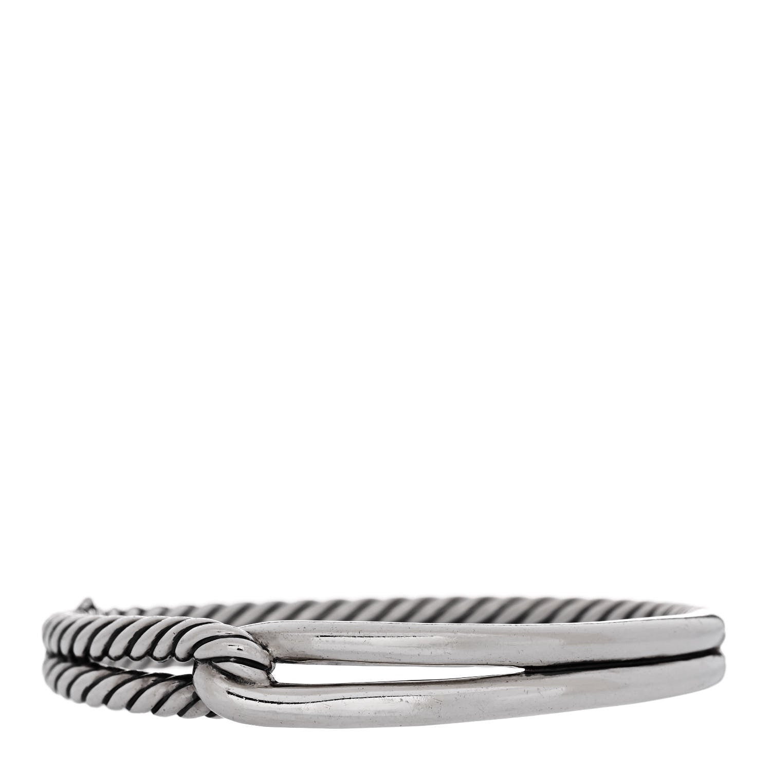 David Yurman Sterling Silver 10mm Single Loop Labyrinth Bracelet 1 of 3