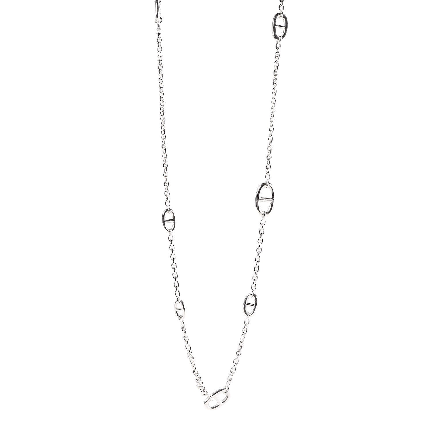 Hermes Sterling Silver Farandole Necklace 120 1 of 6