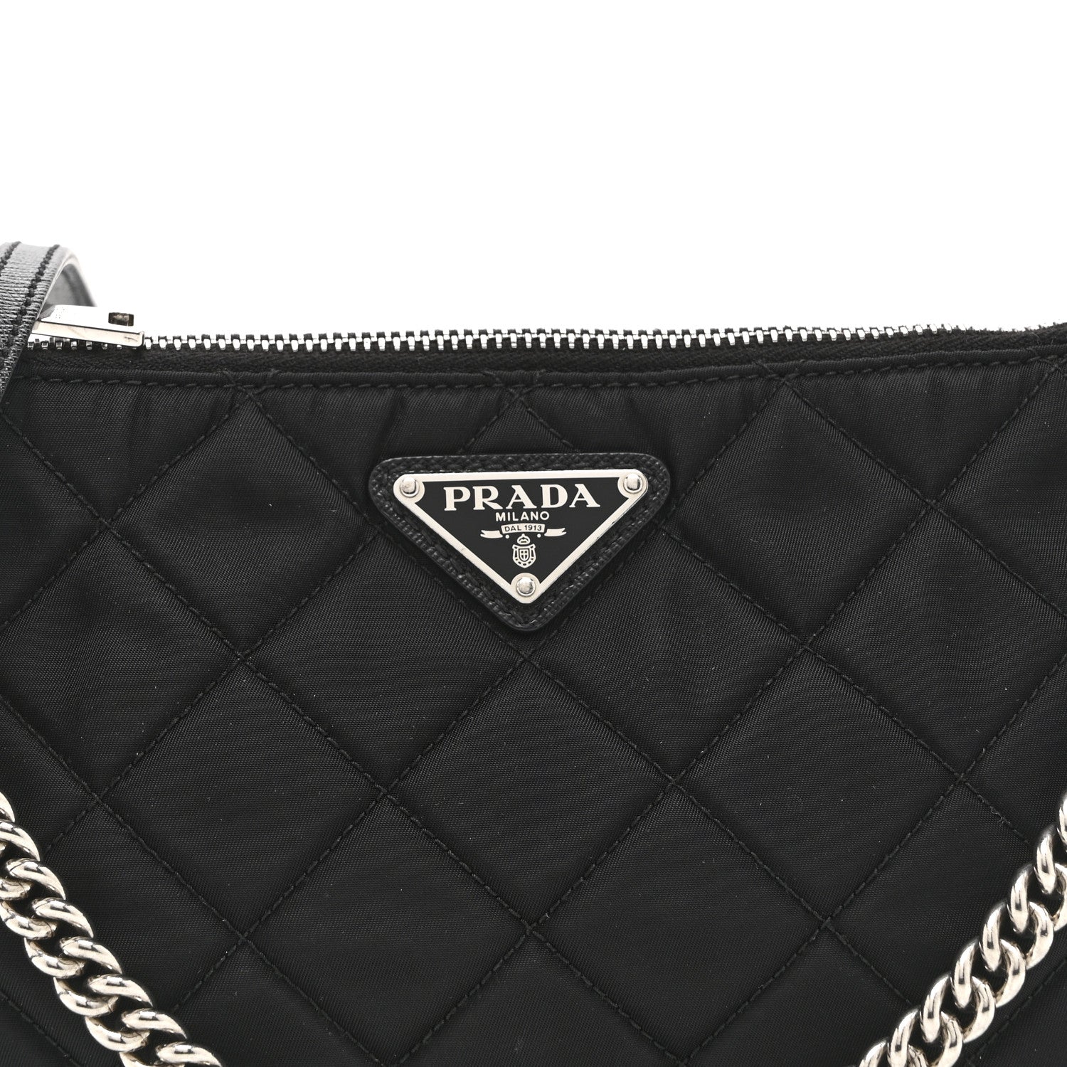 Prada Nylon Tessuto Impuntu Quilted Crossbody Bag Black 8 of 10