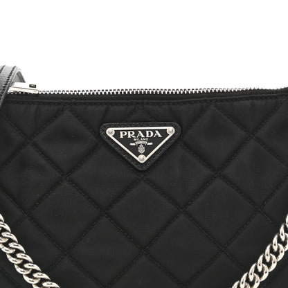 Prada Nylon Tessuto Impuntu Quilted Crossbody Bag Black 8 of 10