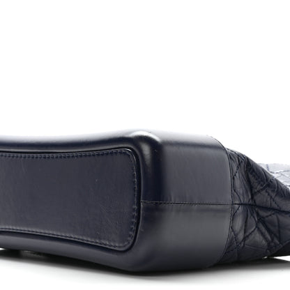 Chanel Aged Calfskin Quilted Medium Gabrielle Hobo Dark Navy Blue 9 of 11