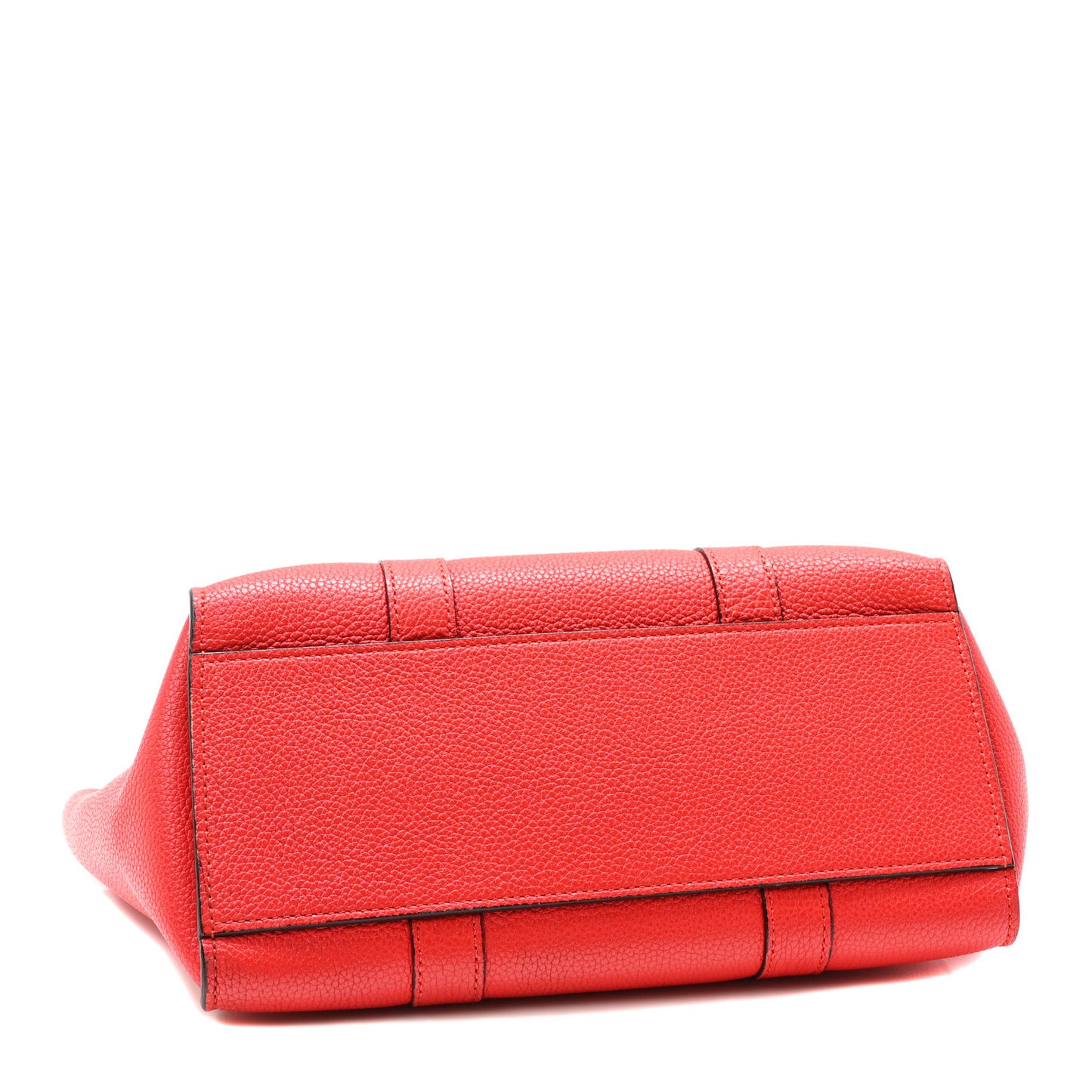 Classic Grain Small Bayswater Satchel Scarlet Red