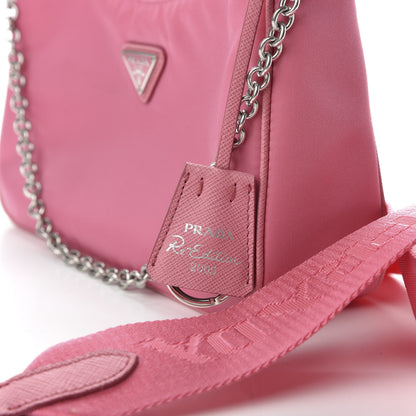 Prada Nylon Re-Edition 2005 Shoulder Bag Begonia 10 of 10