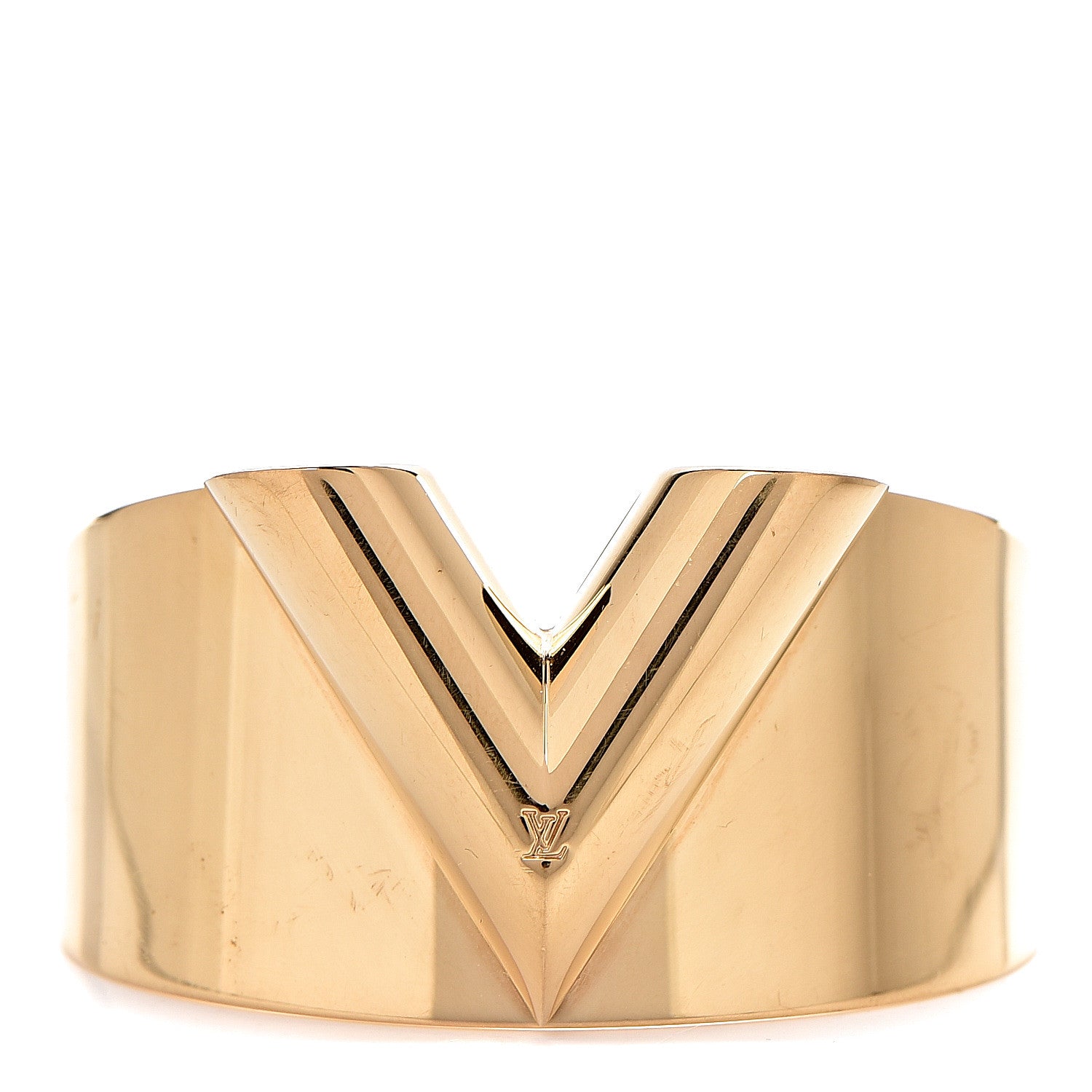 Louis Vuitton Essential V Cuff Gold 1 of 4