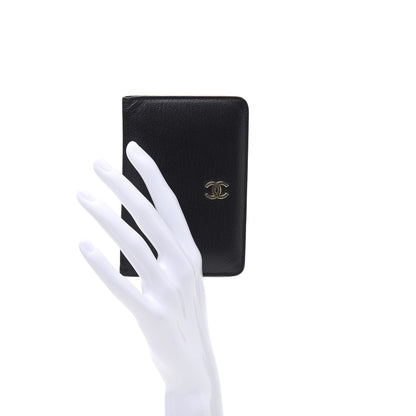 Chanel Goatskin Card Holder Wallet Black 2 of 10