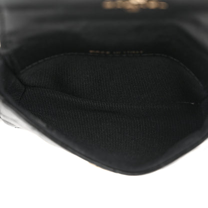 Chanel Lambskin Quilted Pearl Chain Belt Bag Black 5 of 11