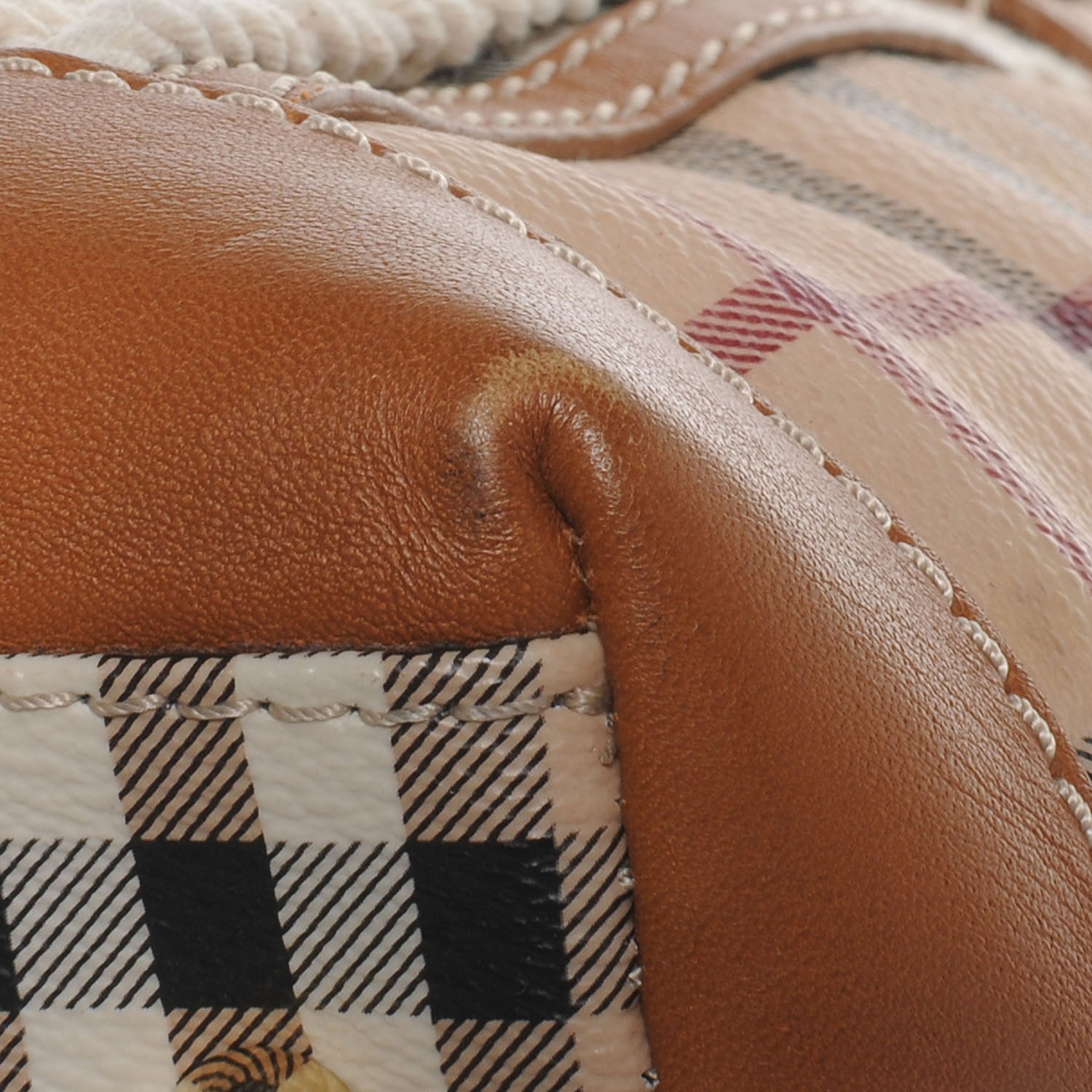 Burberry Haymarket Check Rope Medium Montgomery Tote 6 of 10