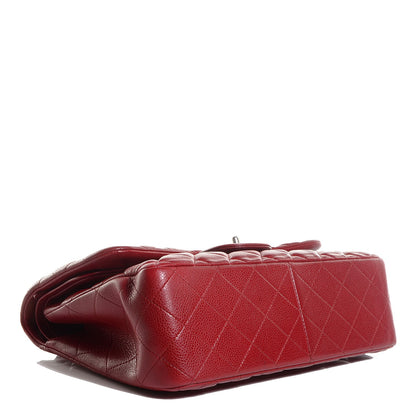 Chanel Caviar Quilted Jumbo Double Flap Red 4 of 9