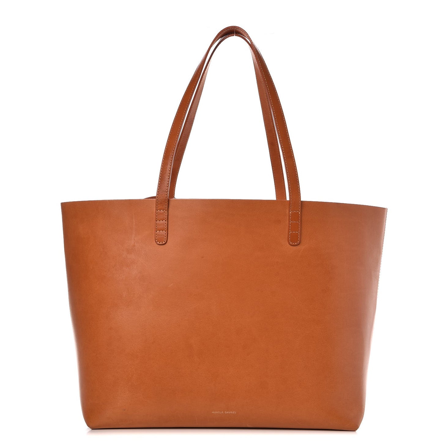 Calfskin Large Shopping Tote Cammello Rosa