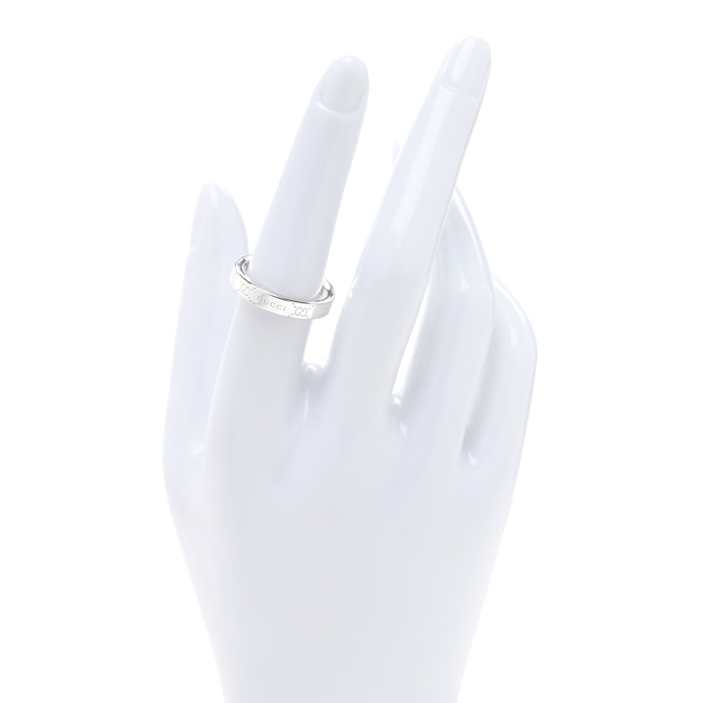 Sterling Silver GG Band Ring 55 7.25