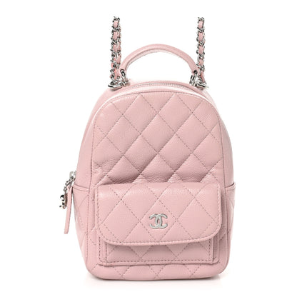 Chanel Caviar Quilted CC Mini Classic Backpack Light Pink 1 of 10