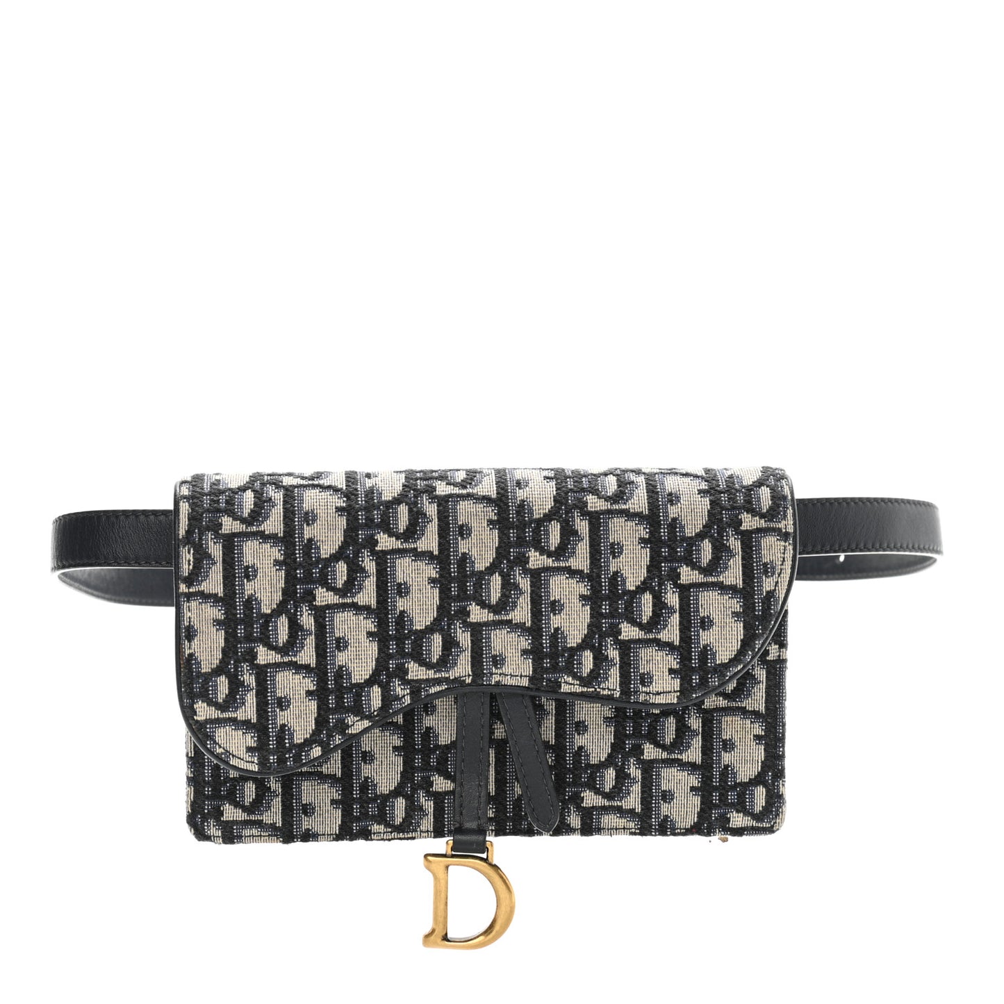 Oblique Saddle Belt Bag Blue