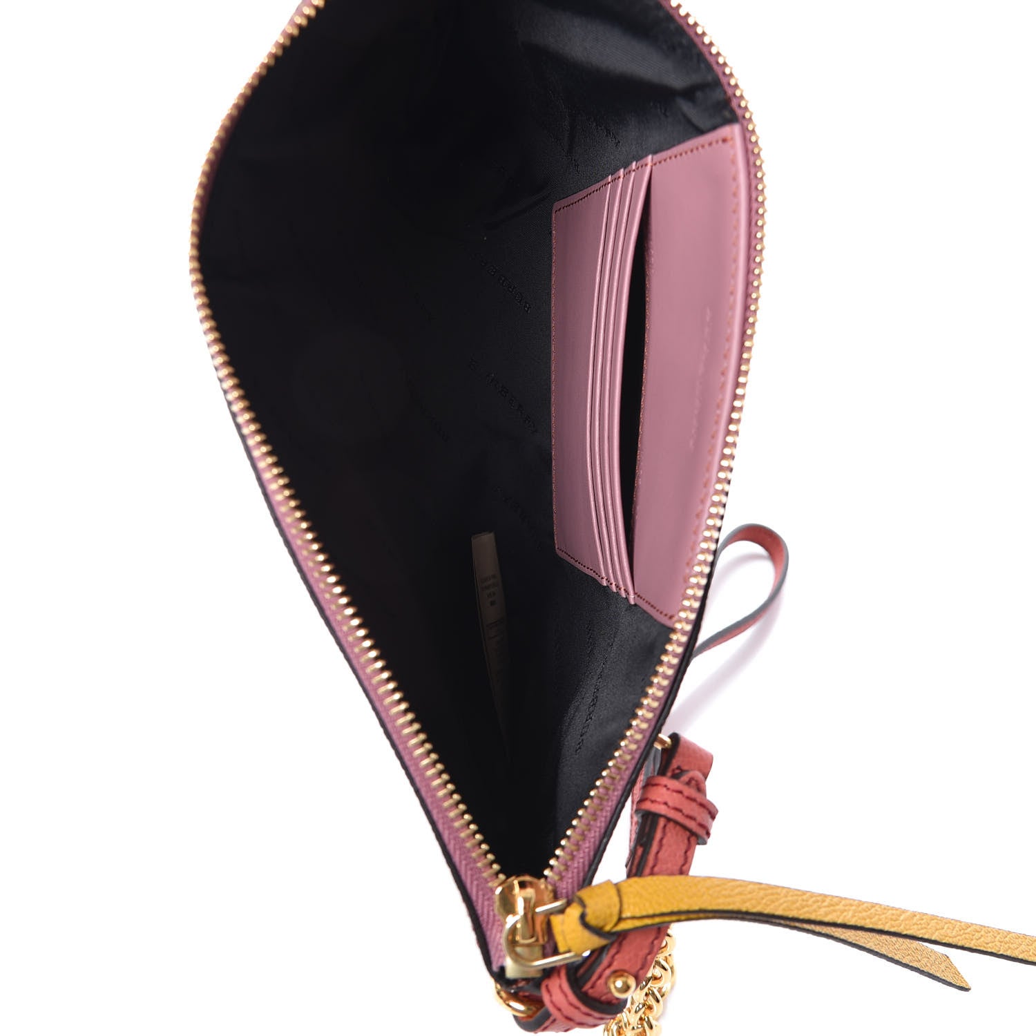 Burberry Haymarket Check Peyton Crossbody Clutch Bag Dusty Pink 5 of 8