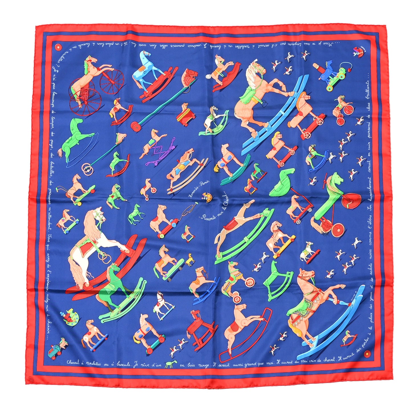 Silk Raconte Moi le Cheval Scarf 90