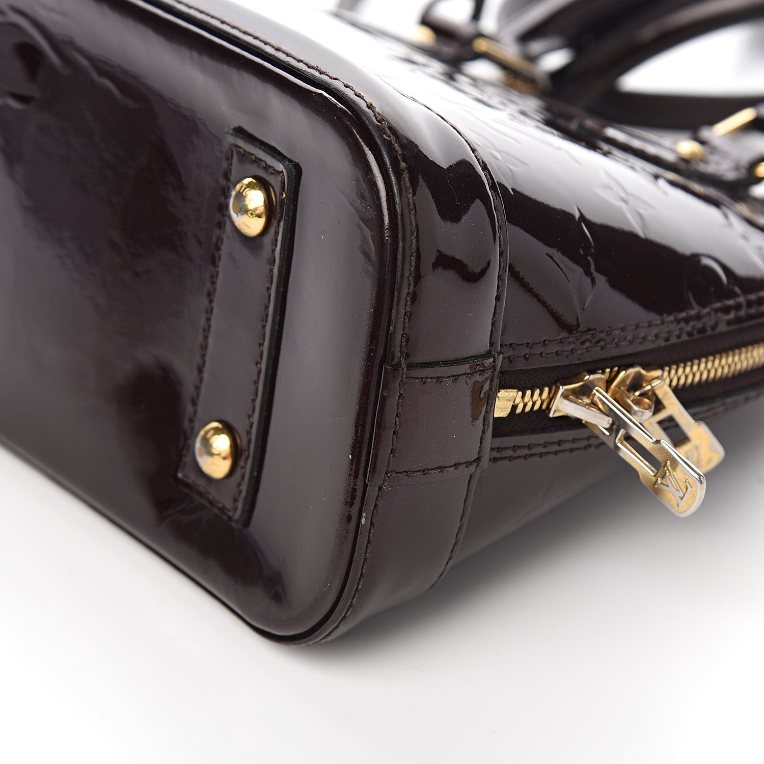 Louis Vuitton Vernis Alma BB Amarante 9 of 10