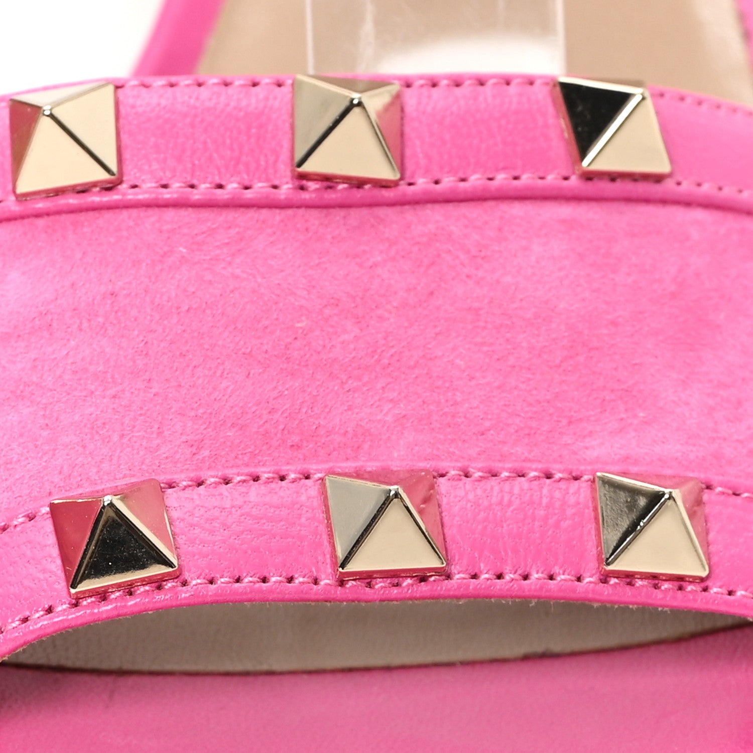 Valentino Garavani Suede Rockstud Ankle Strap 90mm Sandals 36 Pink Orchid 10 of 11