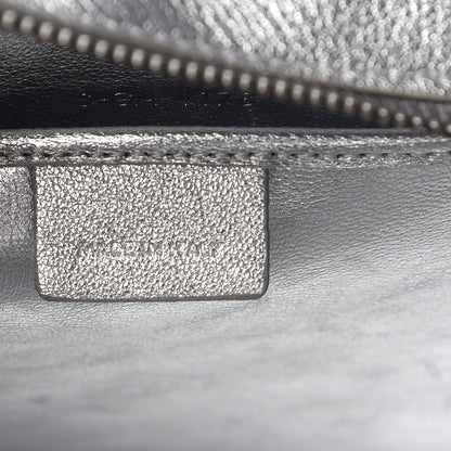 Celine Laminated Lambskin Nano Luggage Silver 6 of 12