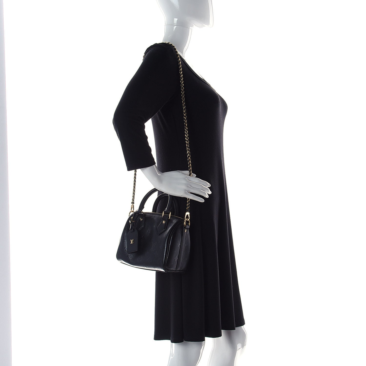 Louis Vuitton Monogram Ink Speedy BB Black 6 of 28