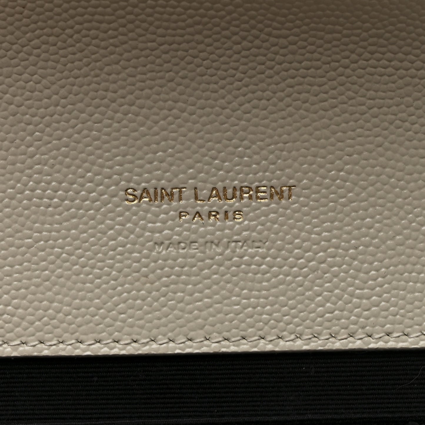 Grain De Poudre Matelasse Chevron Monogram Envelope Clutch Crema Soft