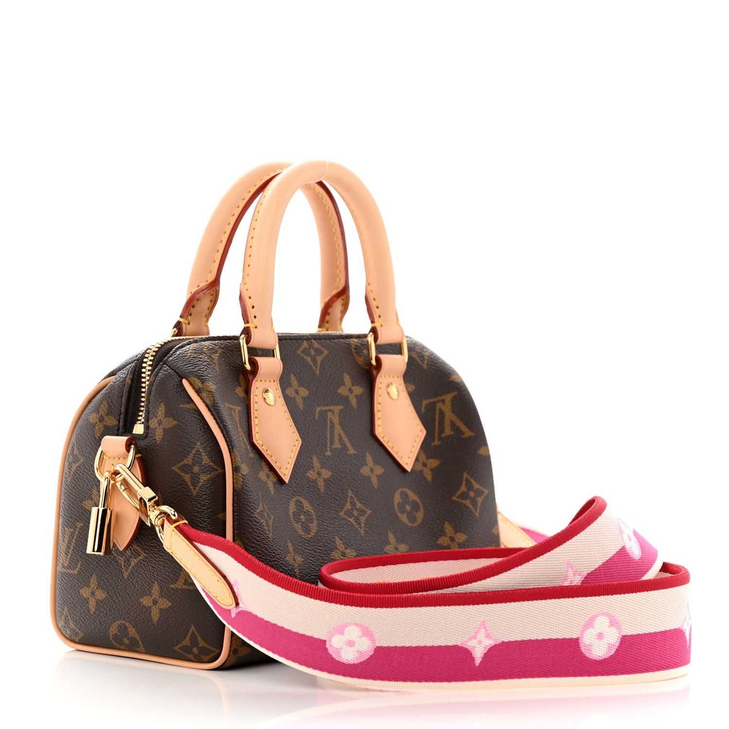 Louis Vuitton Monogram Speedy Bandouliere 20 Fuchsia 3 of 10