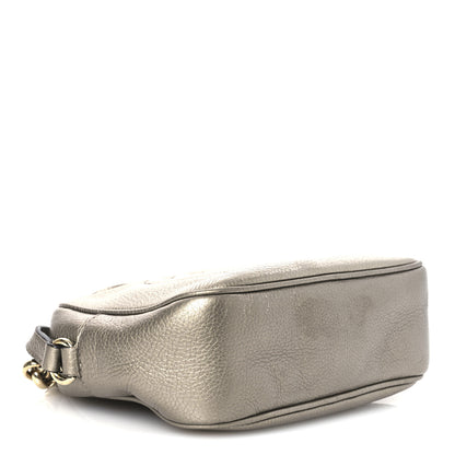 Gucci Metallic Pebbled Calfskin Small Soho Disco Bag Golden Beige 4 of 15
