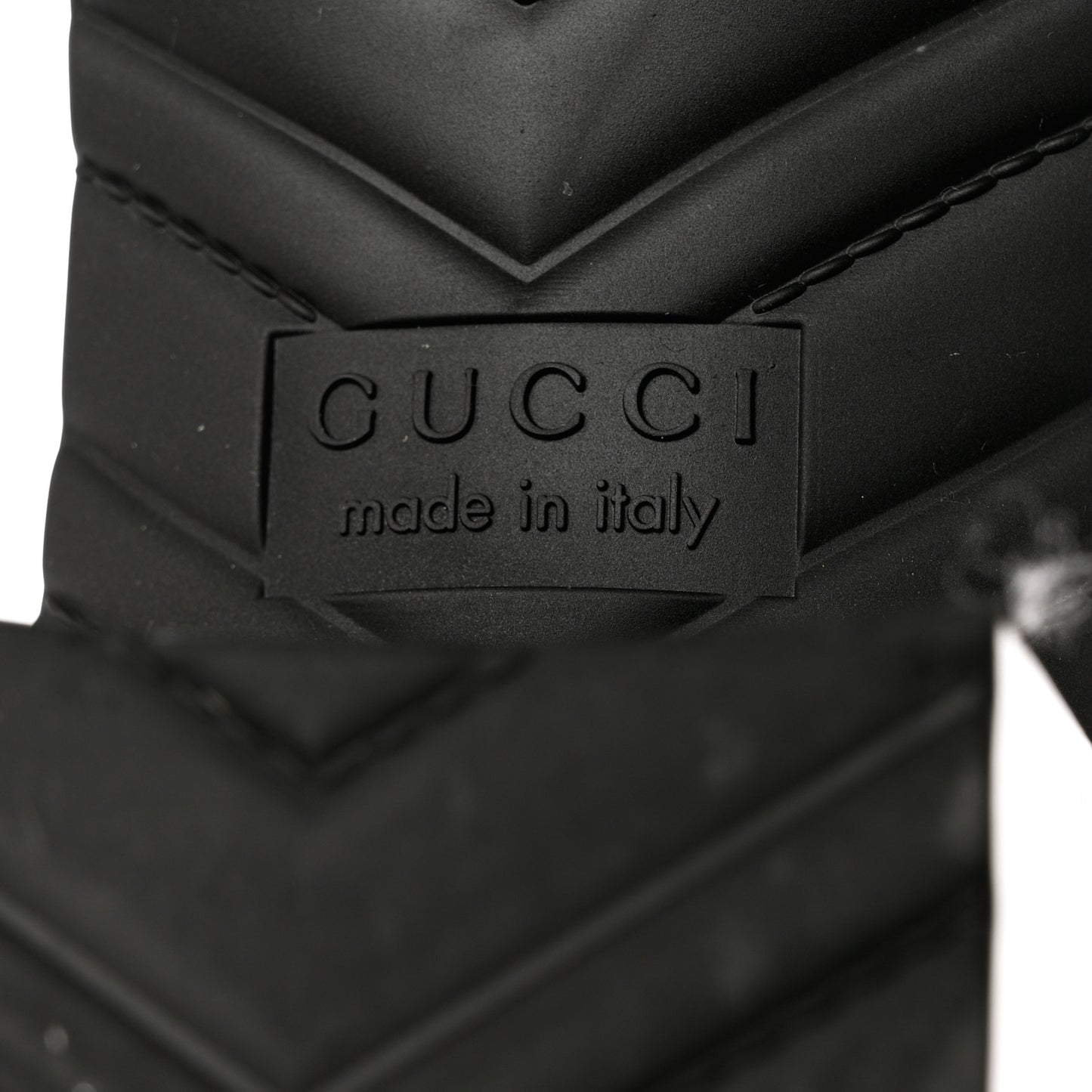 Rubber Gucci Logo Womens Platform 20/60mm Slide Sandals 39 Black