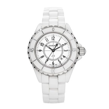 Chanel Stainless Steel Ceramic 33mm J12 Quartz Watch White 1 of 4