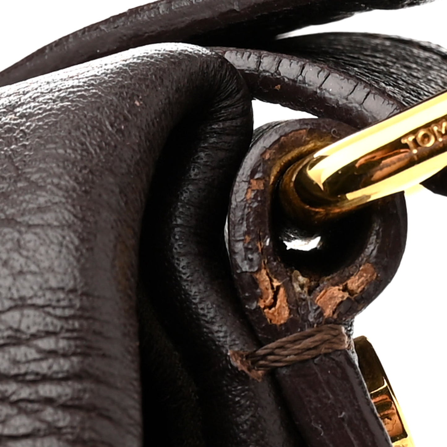 Grained Calfskin Medium Jennifer Crossbody Bag Brown