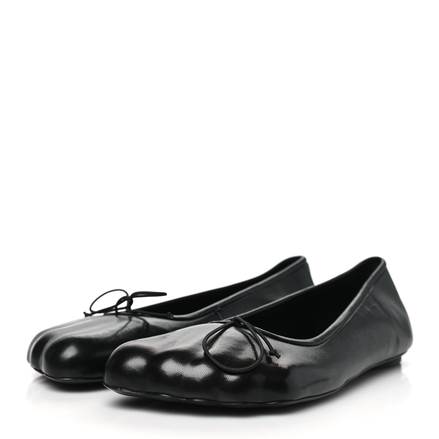 Balenciaga Soft Sheepskin Shiny Anatomic Ballerina Flats 39 Black 3 of 8