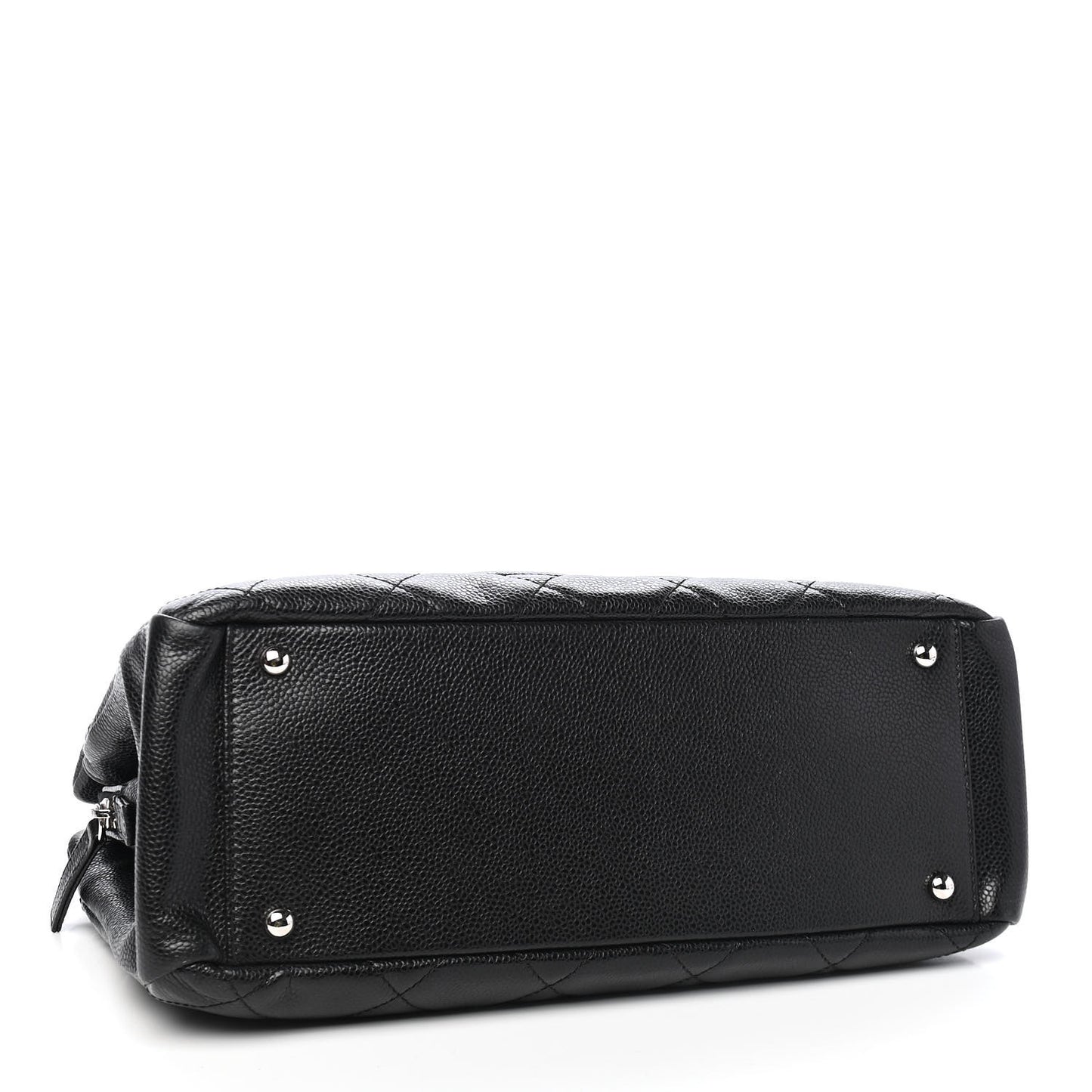 Caviar Quilted Timeless CC Soft Tote Black