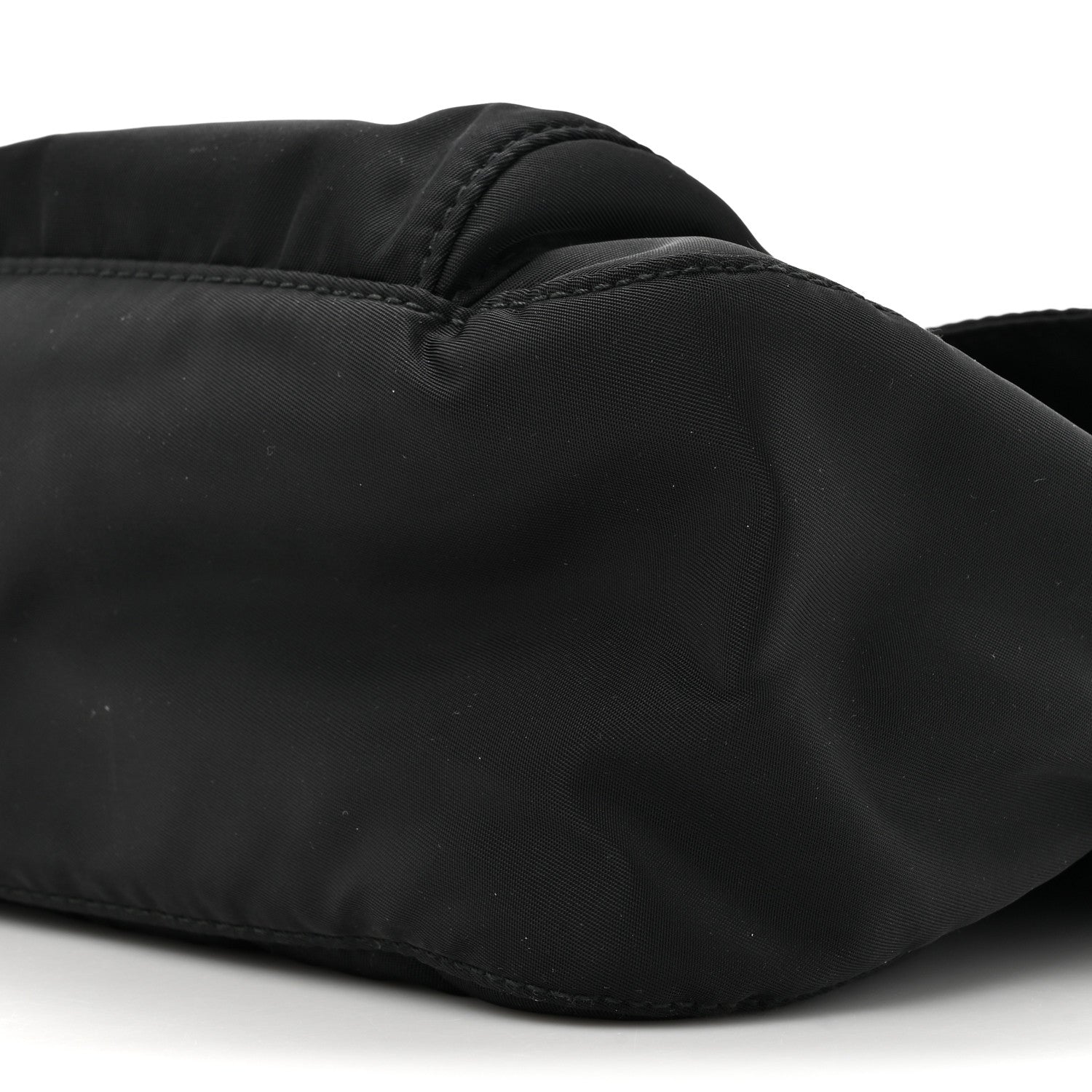 Prada Re-Nylon Vela Saffiano Pocket Single Buckle Messenger Shoulder Bag Black 8 of 9