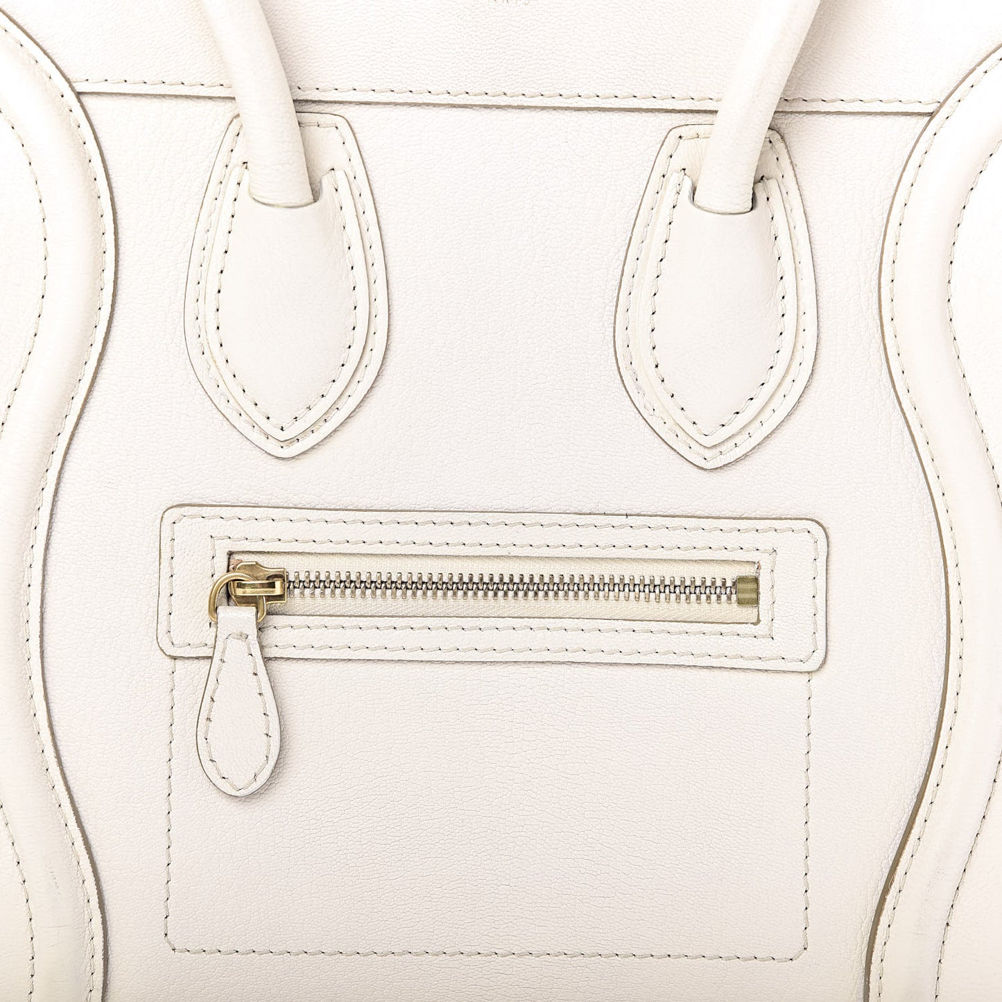 Goatskin Micro Luggage White