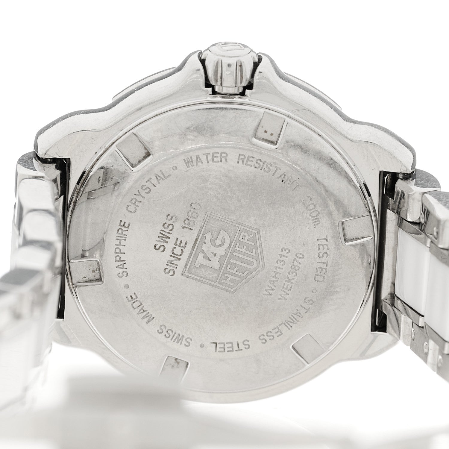 Tag Heuer Stainless Steel Ceramic Diamond 32mm Formula 1 Quartz Watch White WAH1313 4 of 5