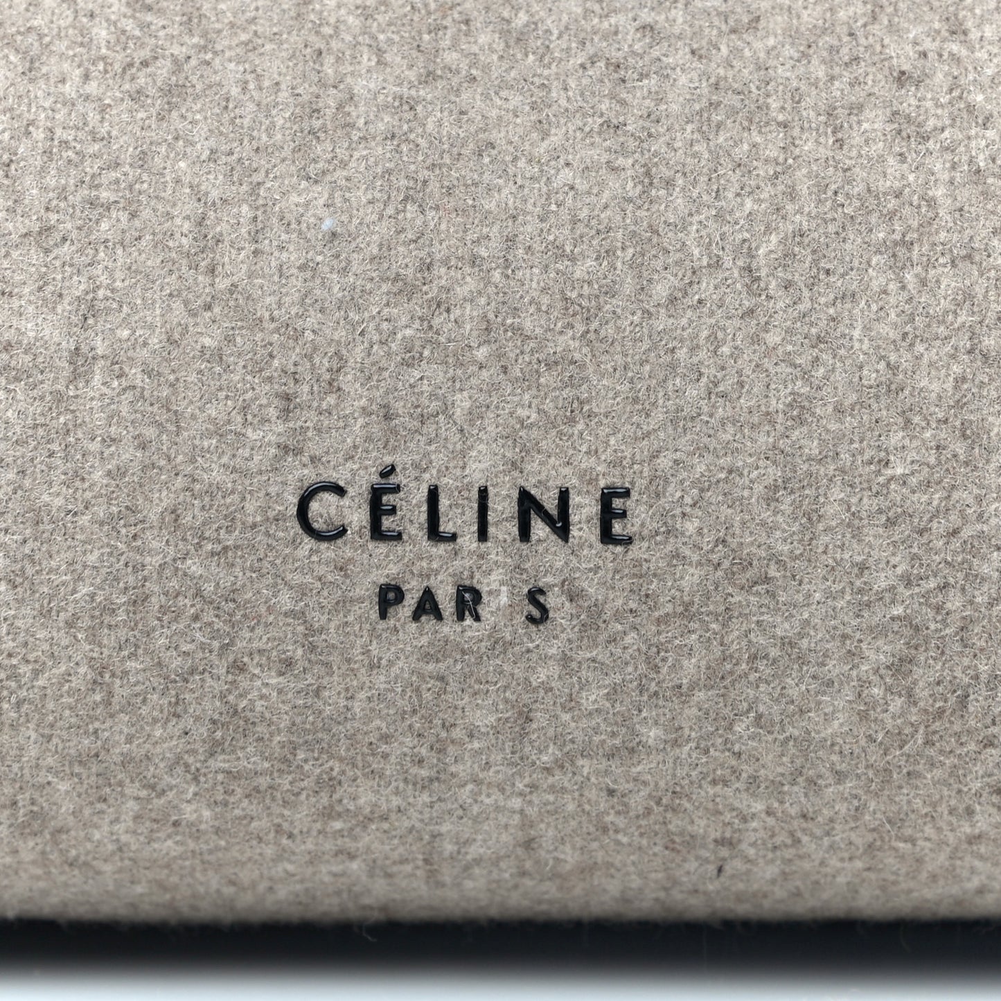 Felt Smooth Calfskin Mini Belt Bag Beige