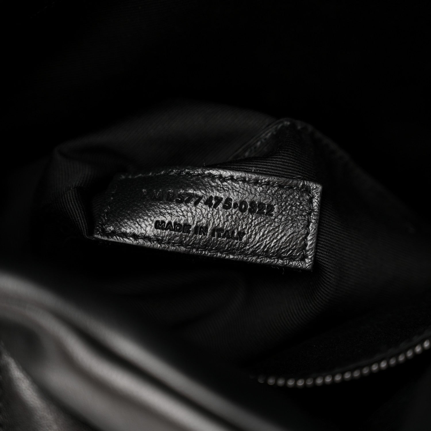 Saint Laurent Lambskin Quilted Monogram Monochrome Medium Loulou Puffer Chain Satchel Black 7 of 13