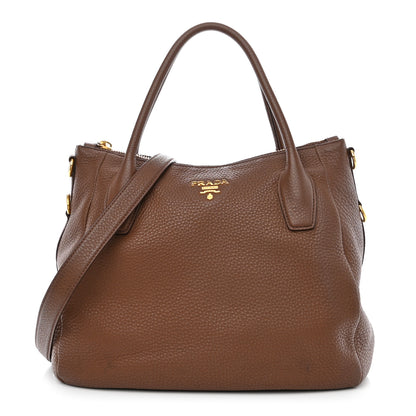 Prada Vitello Daino Shoulder Bag Tabacco 1 of 13