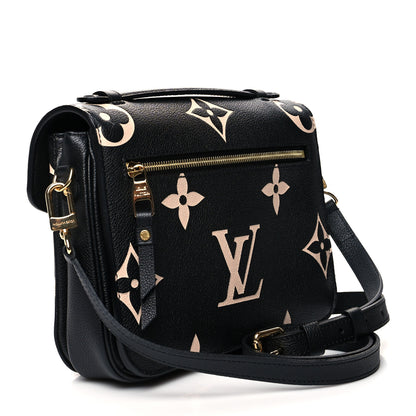 Louis Vuitton Empreinte Monogram Giant Pochette Metis Black Beige 3 of 10