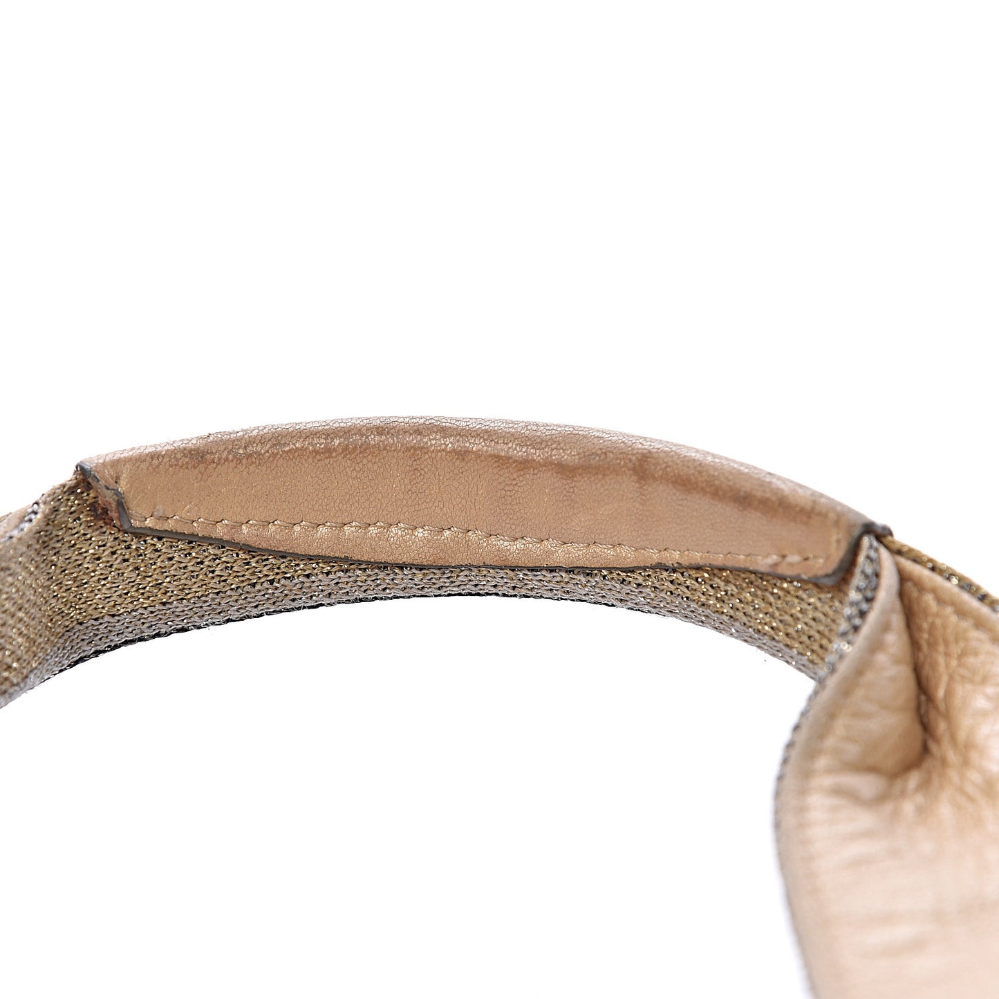 Metallic Coated Canvas Sport Duffle Gold
