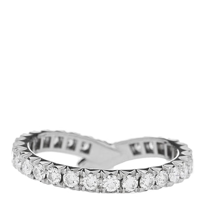 Harry Winston Platinum Diamond Ribbon Wedding Band Ring 50 5.25 3 of 4