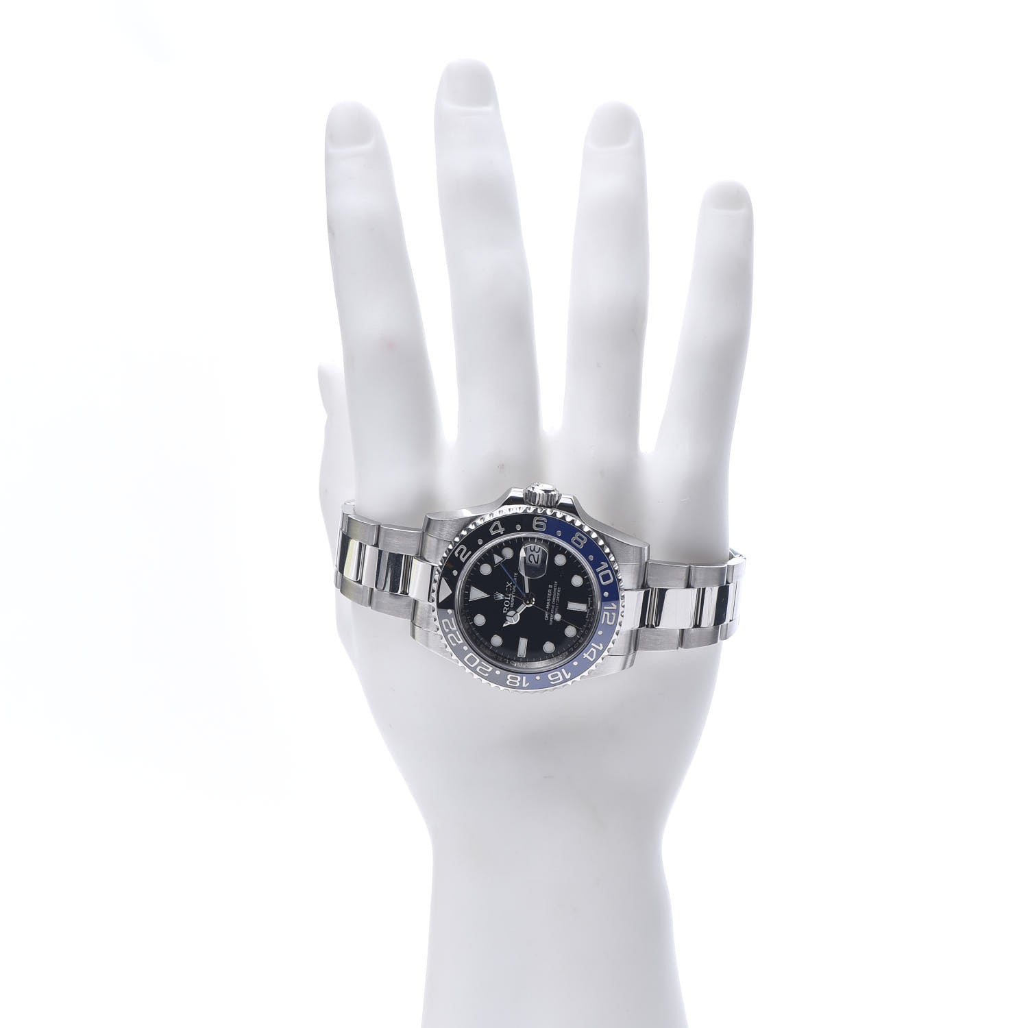Rolex Stainless Steel 40mm Oyster Perpetual Date GMT Master II Batman Watch Black 116710BLNR 2 of 6