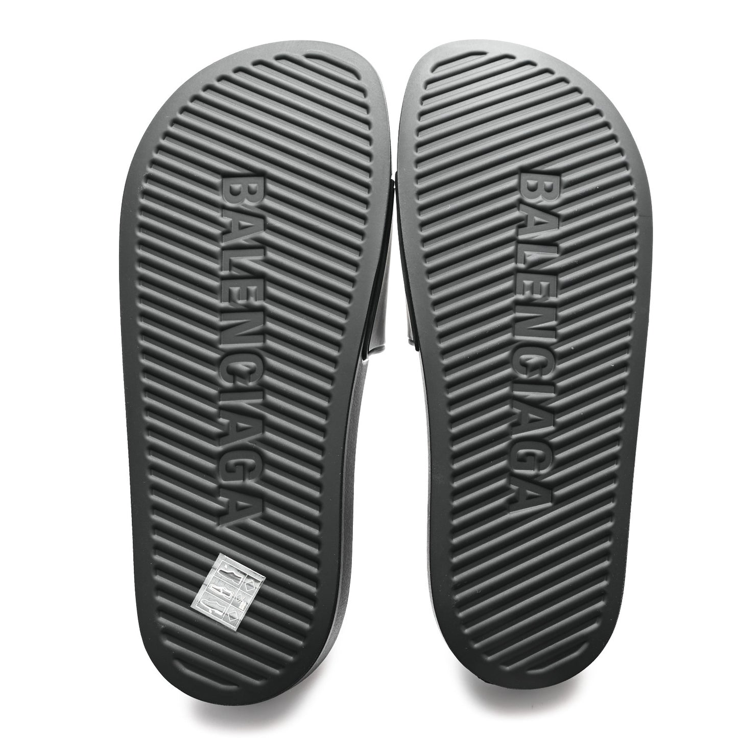 Rubber New York Pool Slide Sandals 40 Black