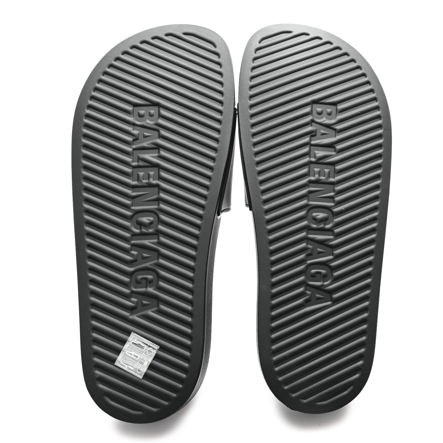Balenciaga Rubber New York Pool Slide Sandals 40 Black 6 of 9